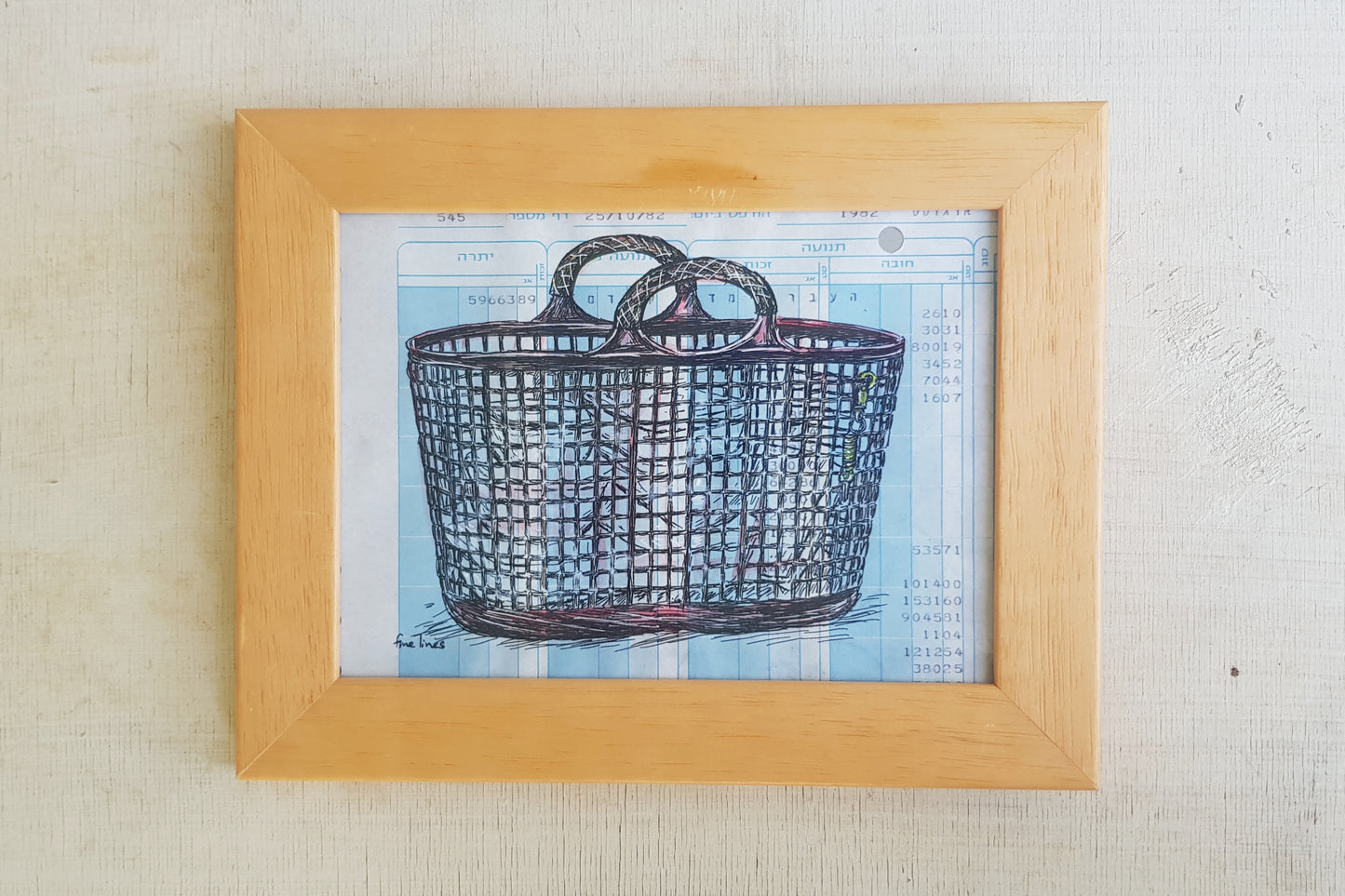 תמונה ממוסגרת סל שמא