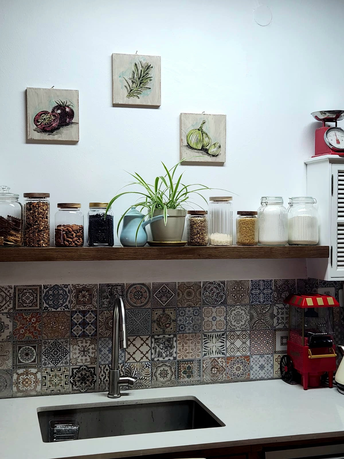 סט תמונות מעץ למטבח הדפס אוכל - rachelsfinelines