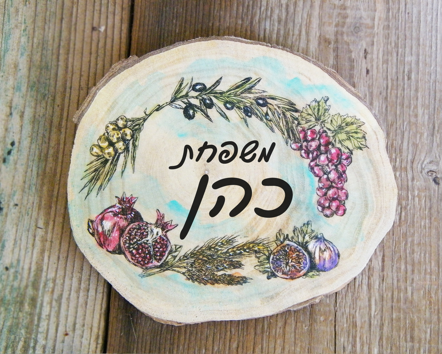 שלט לדלת שבעת המינים