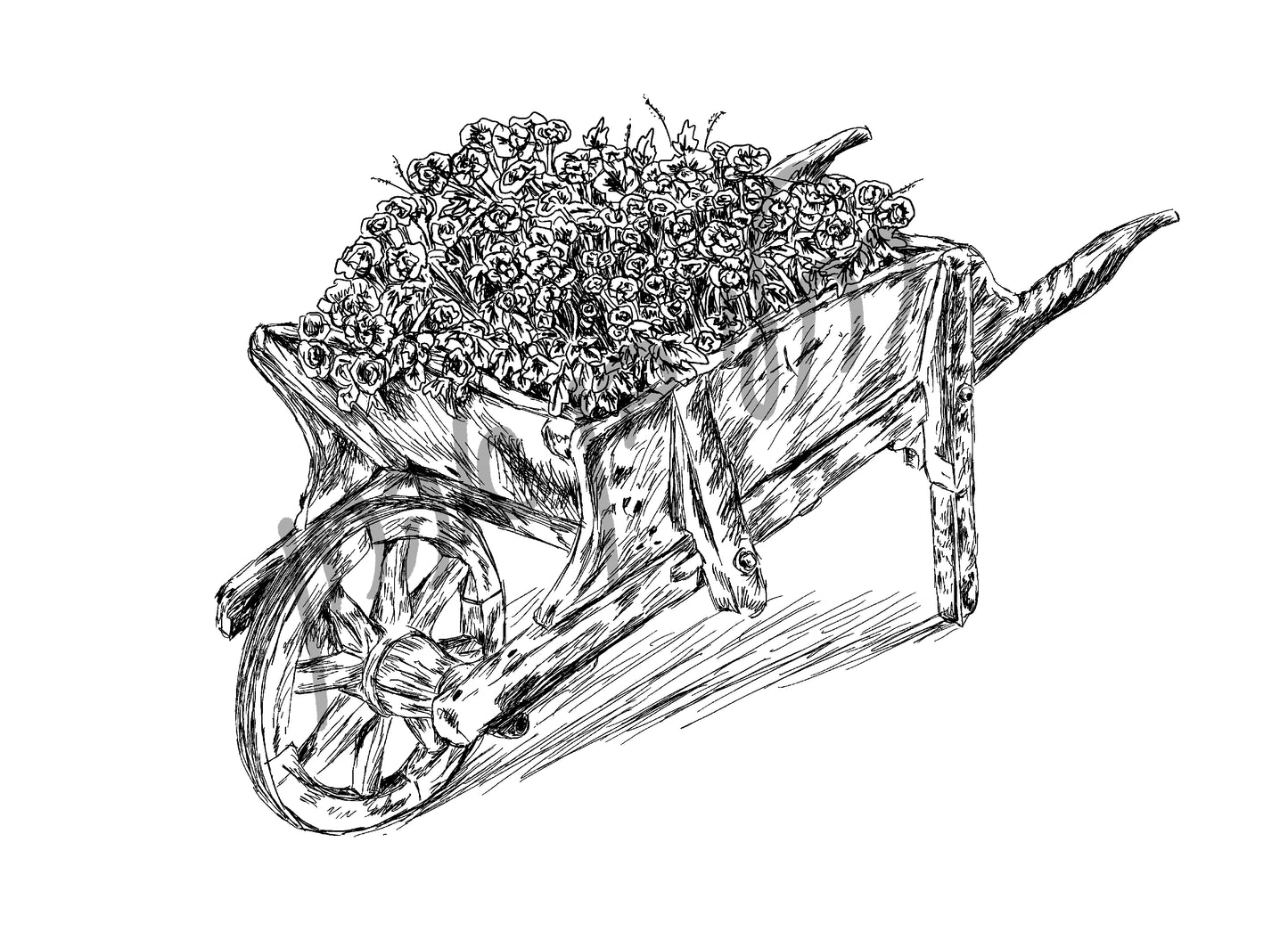 מריצה עתיקה תמונה להדפסה ומיסגור