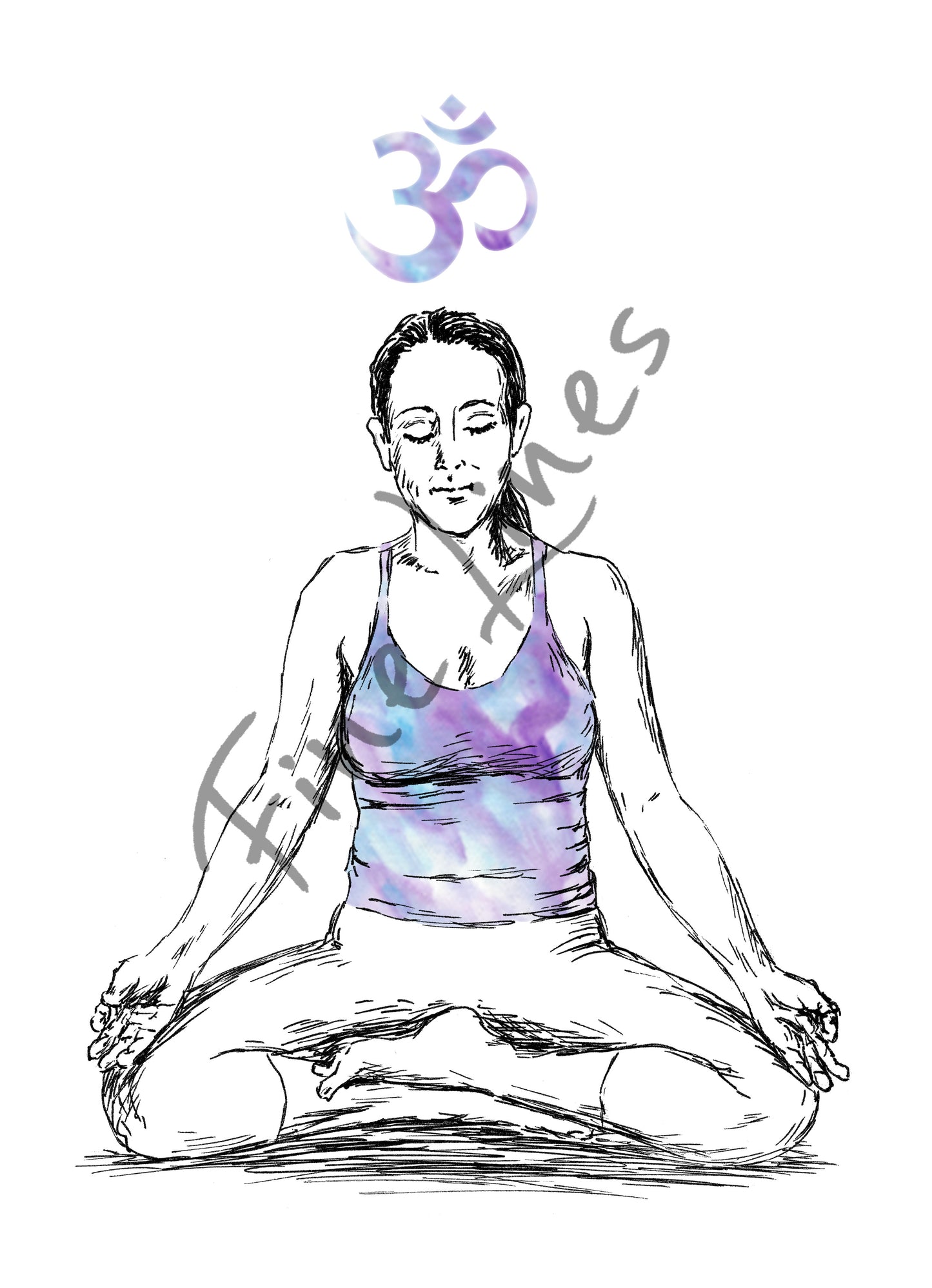 תמונה להדפסה מדיטציה - rachelsfinelines