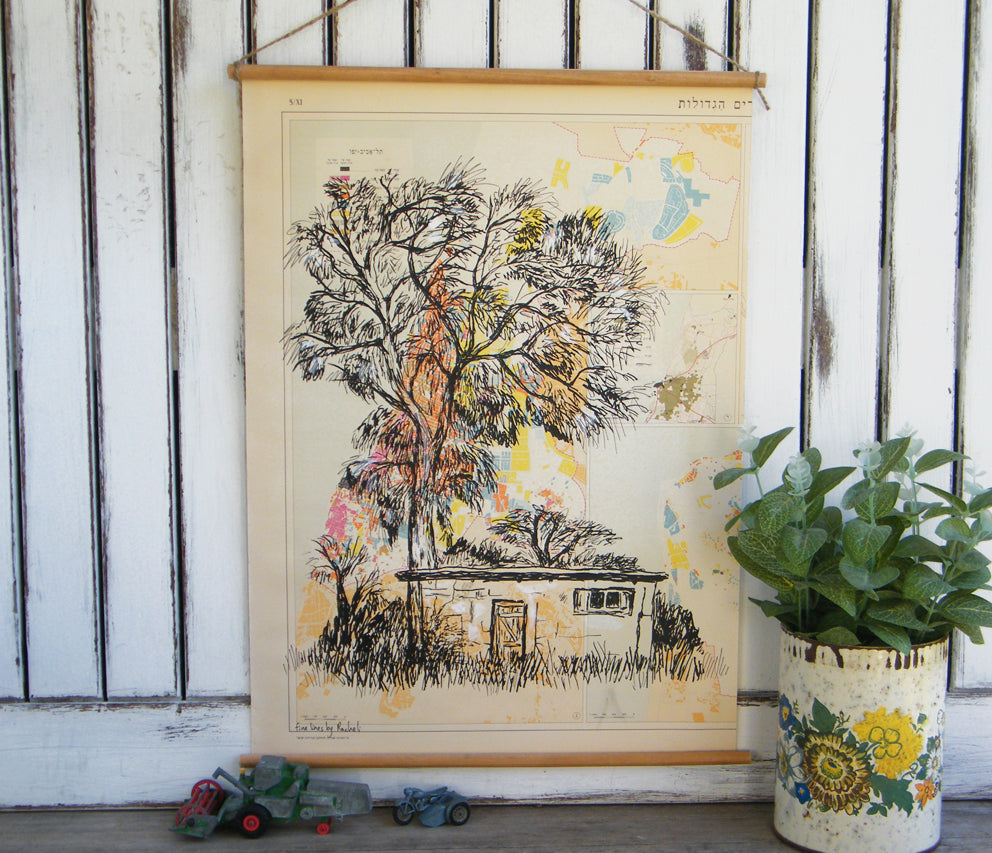 תמונה להדפסה בית של פעם - rachelsfinelines