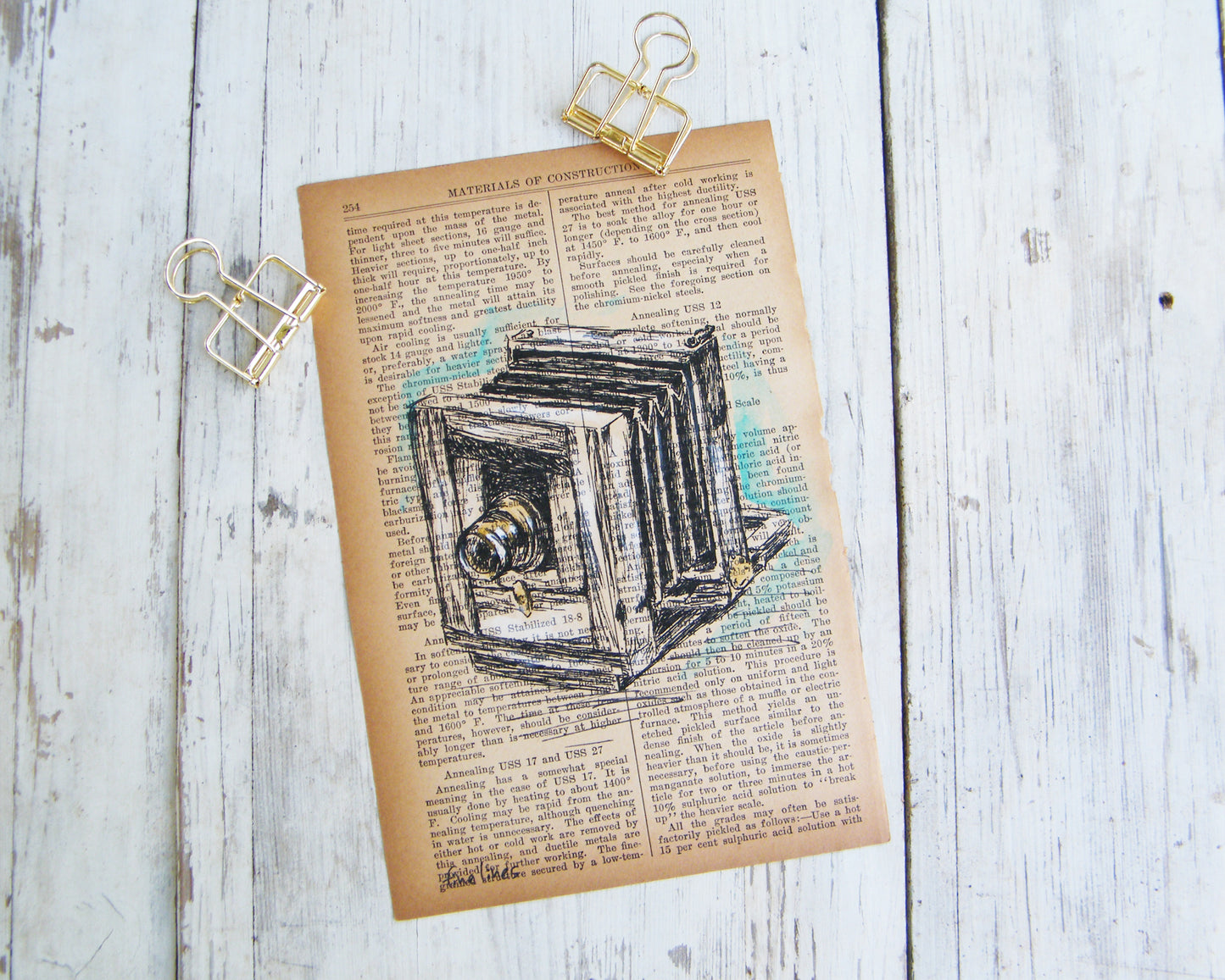 הדפס ממוסגר מצלמה עתיקה - rachelsfinelines