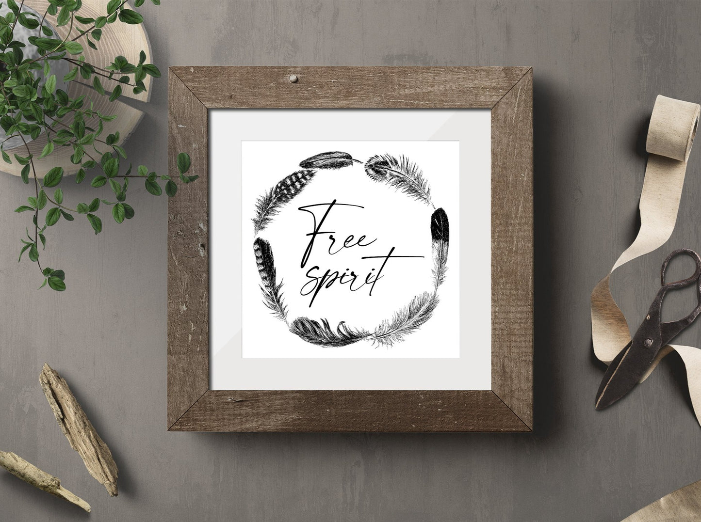 תמונת השראה להדפסה ומיסגור Free spirit