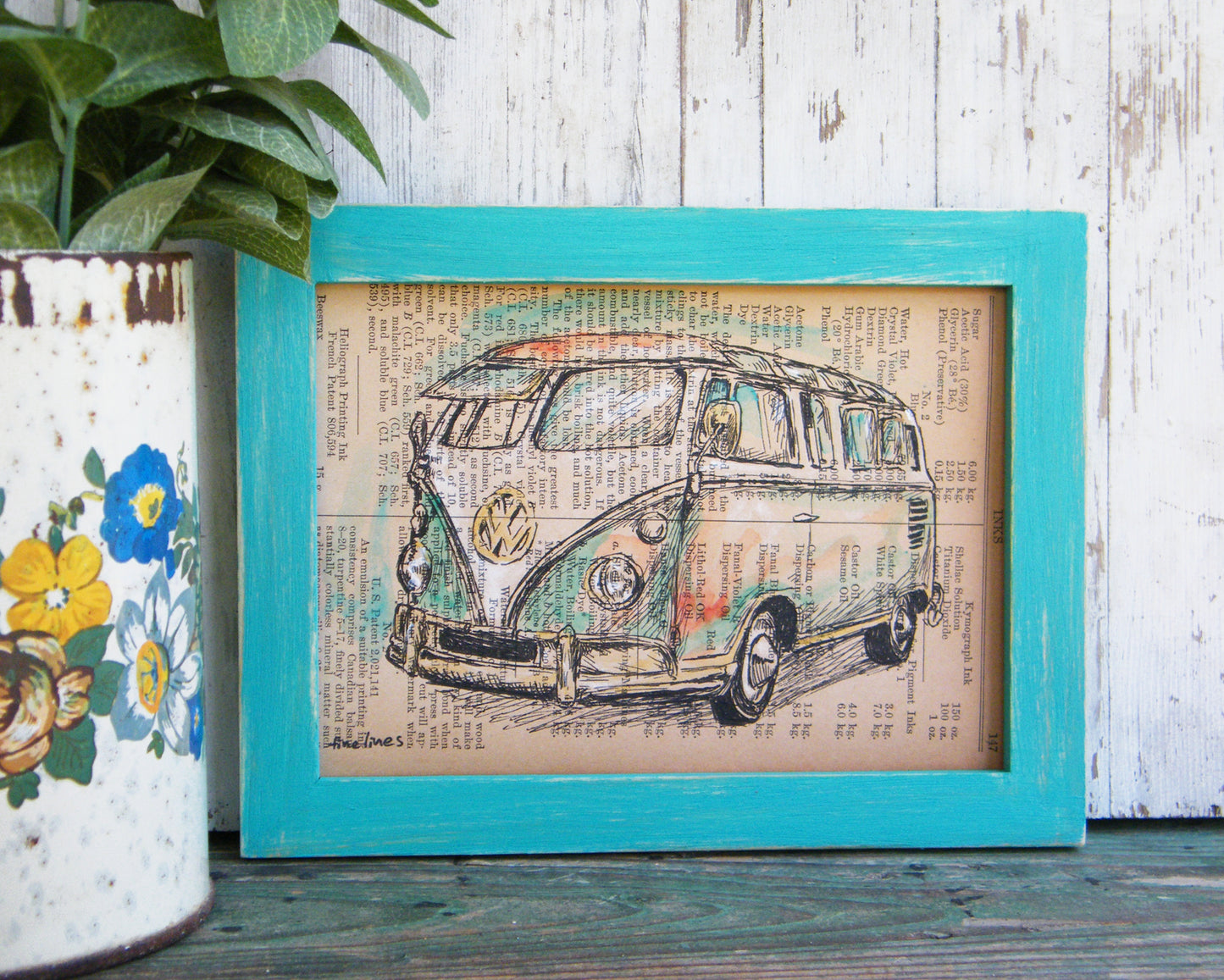 הדפס מכונית עתיקה על נייר מספר ישן - rachelsfinelines