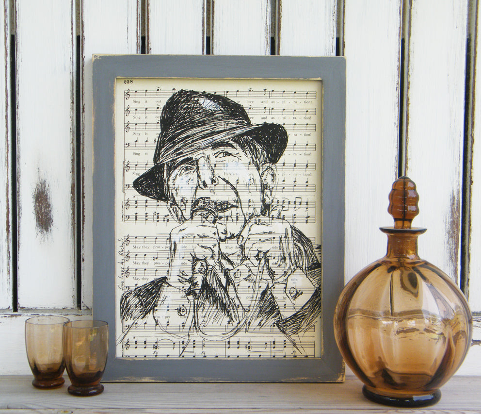 תמונה להדפסה ומיסגור לאונרד כהן - rachelsfinelines