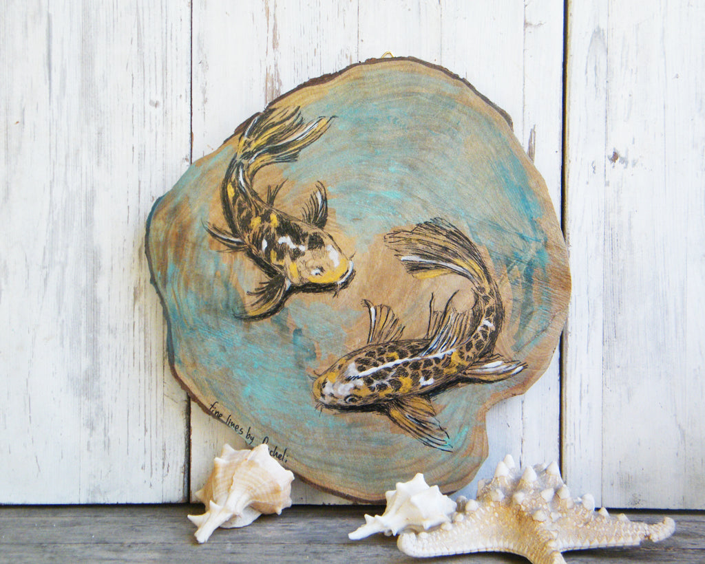 תמונה להדפסה ומיסגור דגי קוי - rachelsfinelines