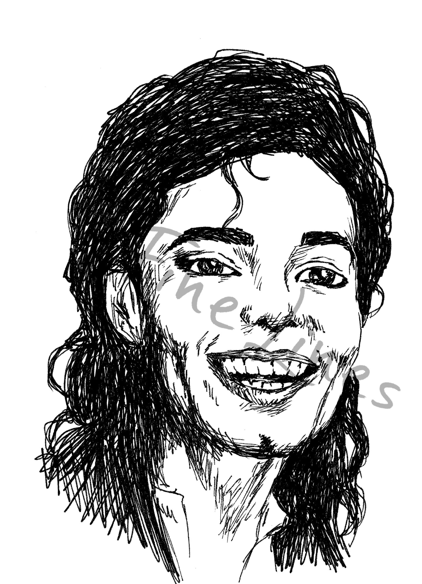 תמונה להדפסה פורטרט מייקל ג'קסון - rachelsfinelines