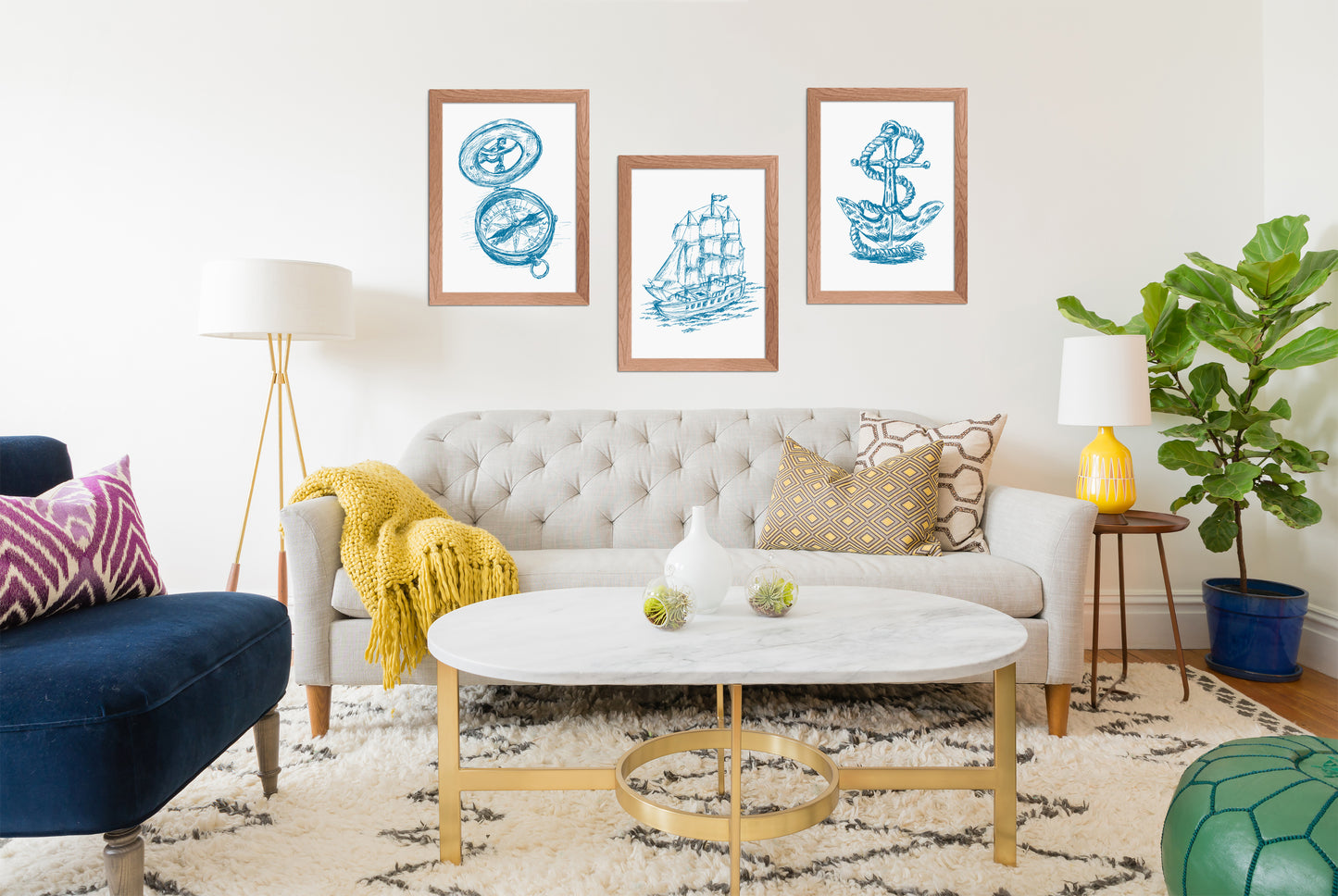 תמונה להדפסה ומיסגור עוגן עתיק - rachelsfinelines