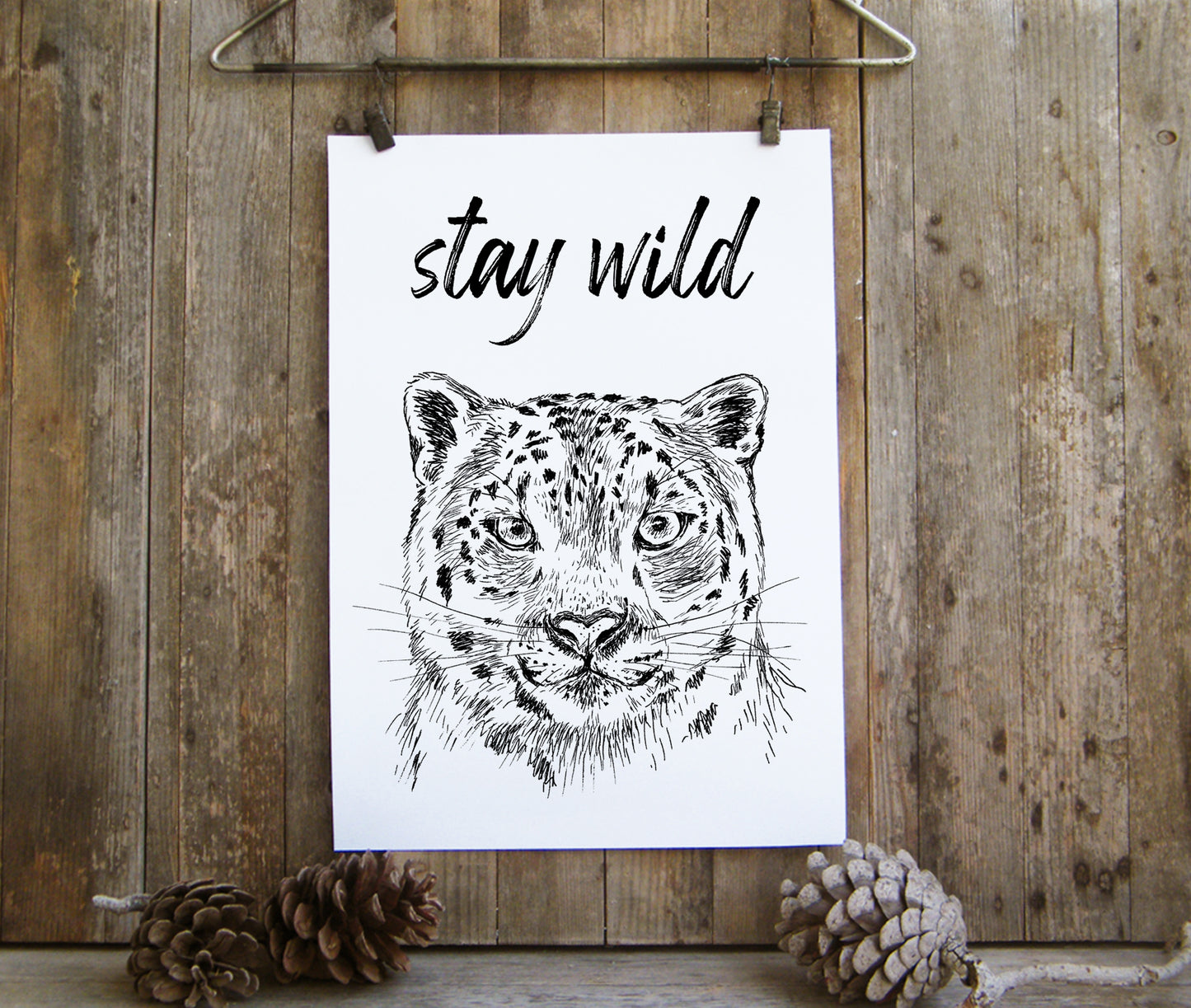 תמונת השראה להדפסה נמר Stay wild - rachelsfinelines