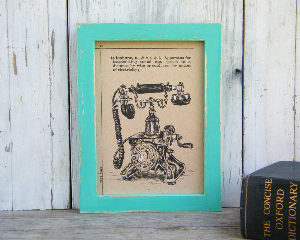 הדפס טלפון עתיק למיסגור - rachelsfinelines
