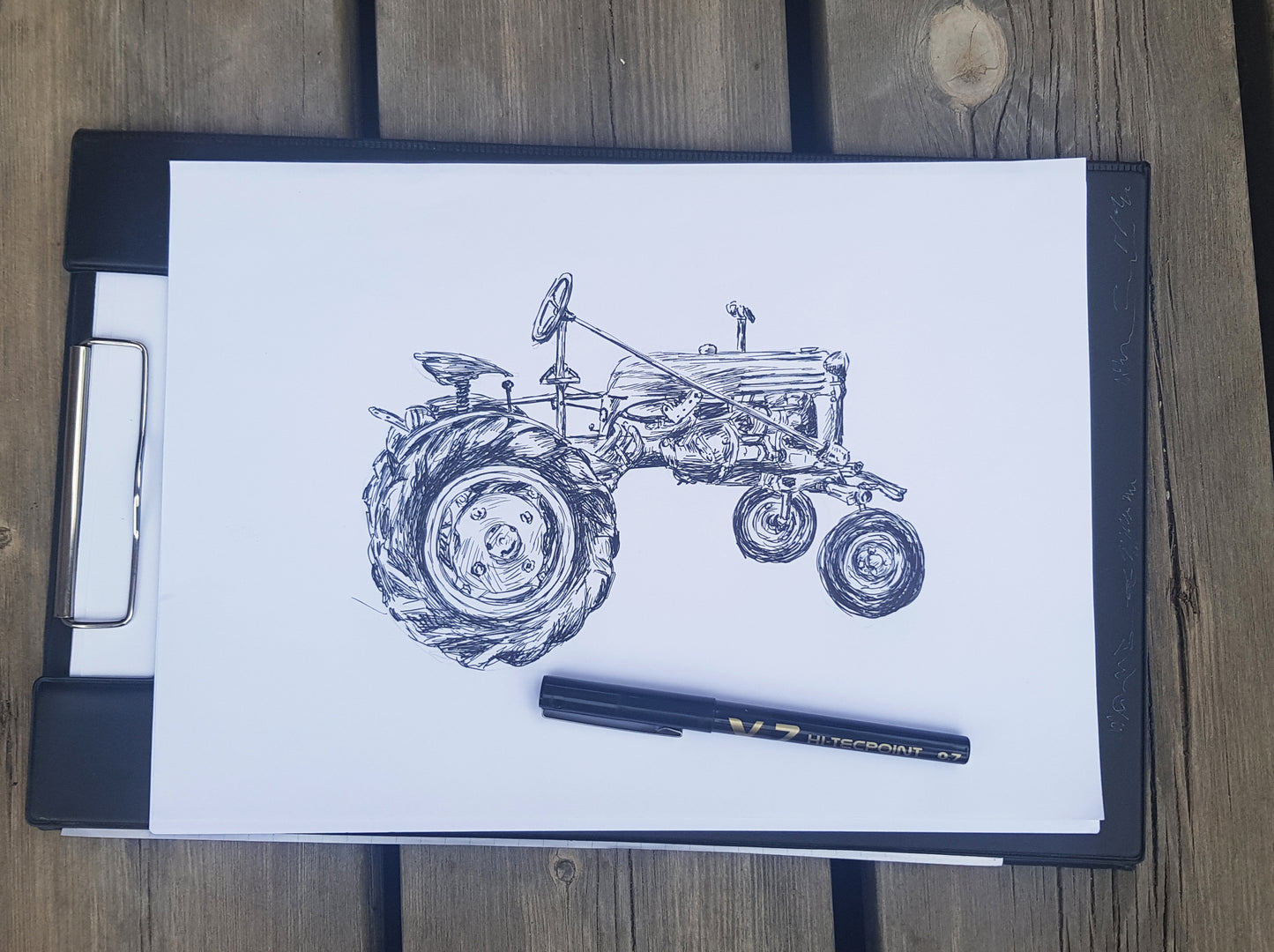 תמונה להדפסה טרקטור ישן - rachelsfinelines