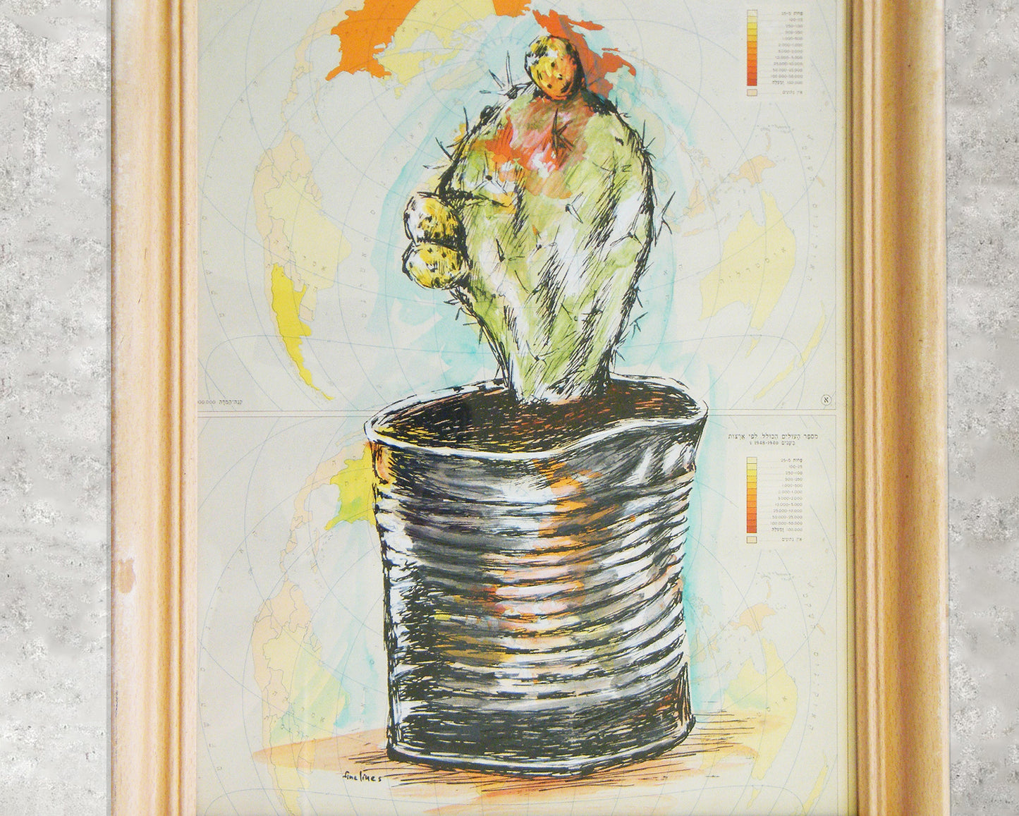 תמונה ממוסגרת צבר