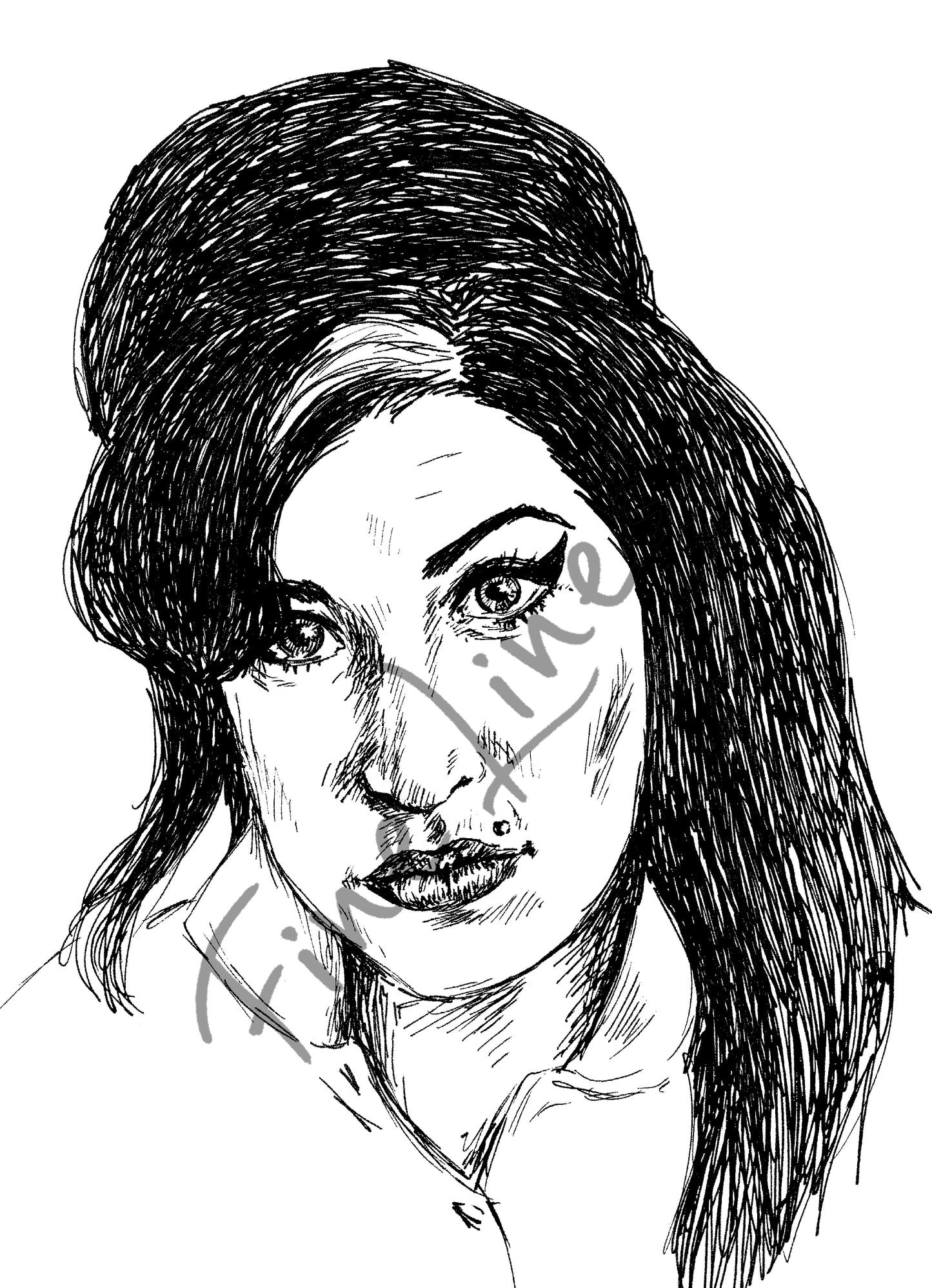 תמונה להדפסה ומיסגור איימי ווינהאוס - rachelsfinelines