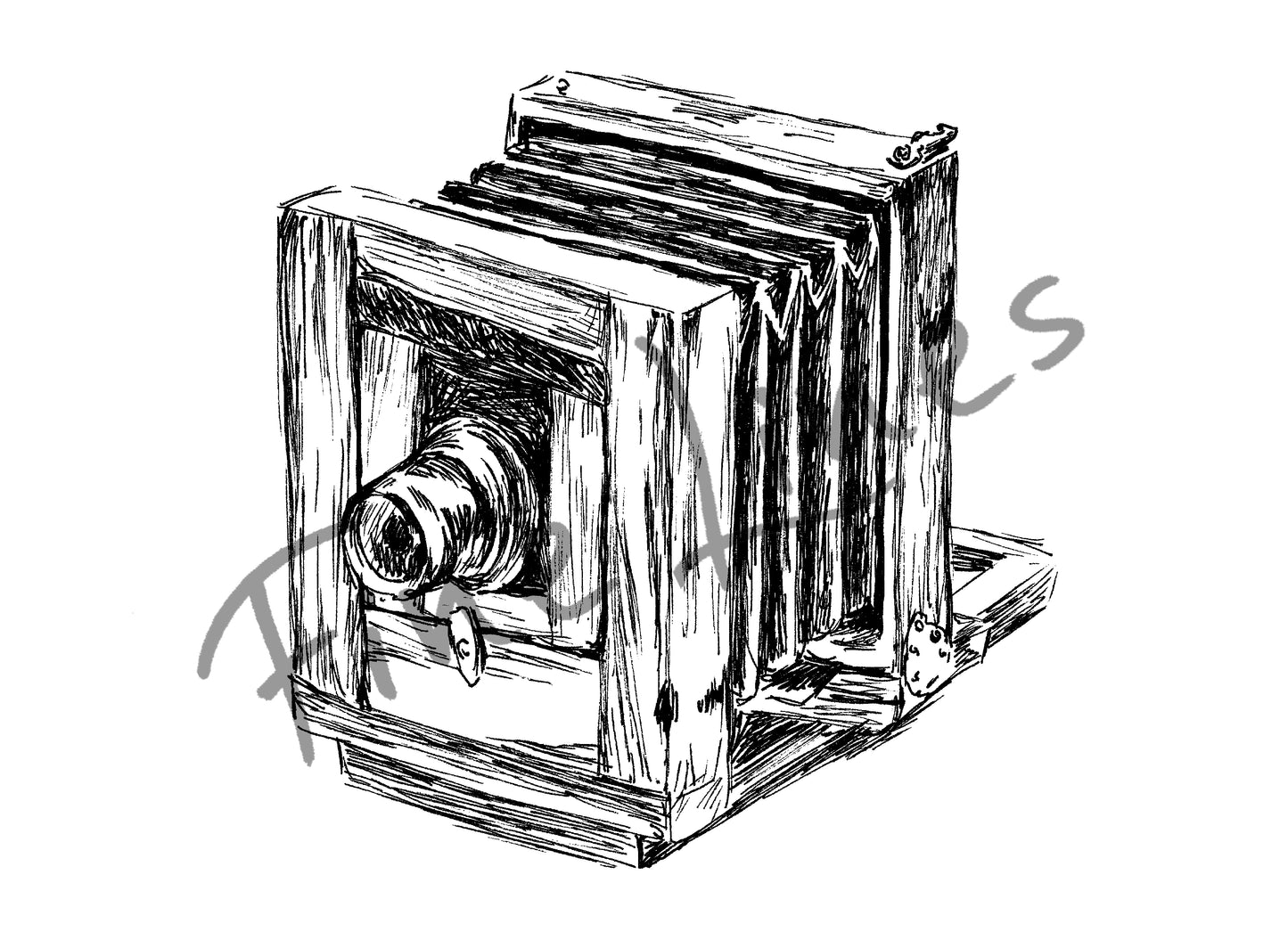 תמונה להדפסה ומיסגור מצלמה עתיקה - rachelsfinelines