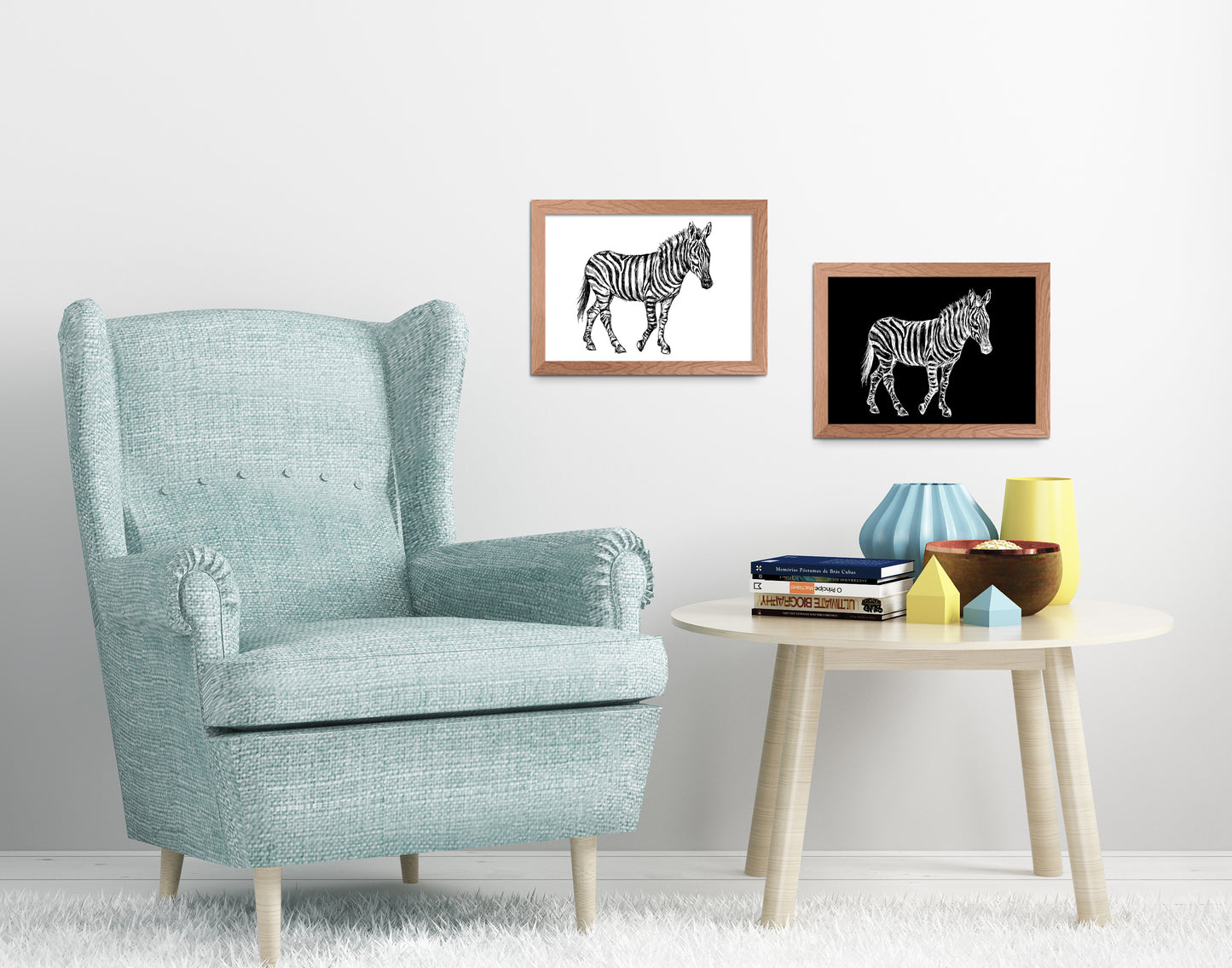 תמונה להדפסה ומיסגור זברה - rachelsfinelines