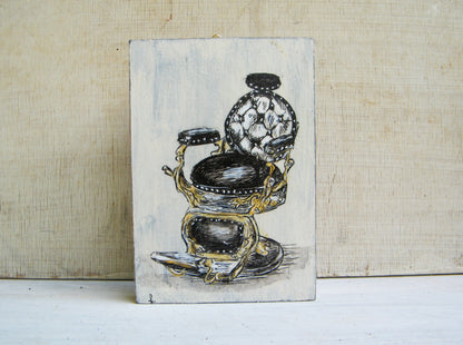 תמונה מיניאטורית הדפס כסא ספרים עתיק