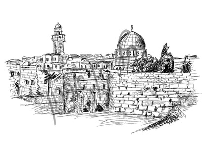 ירושלים תמונה להדפסה ומיסגור